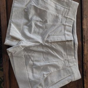 Express Design Studio Ehite Embellished Shorts